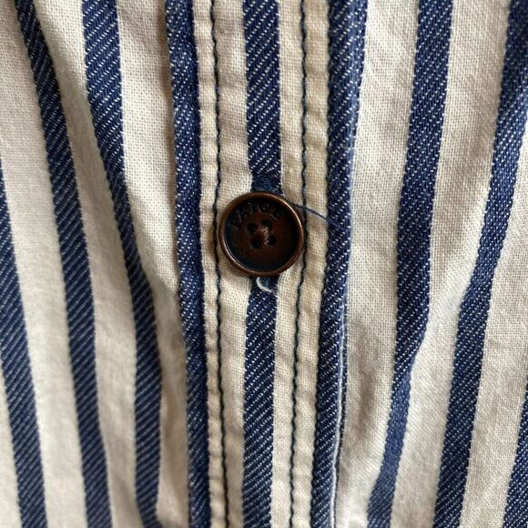 Paige Women's Striped Cotton Button-Up Top Size S Western Career Work Shirt‎ - Picture 9 of 13